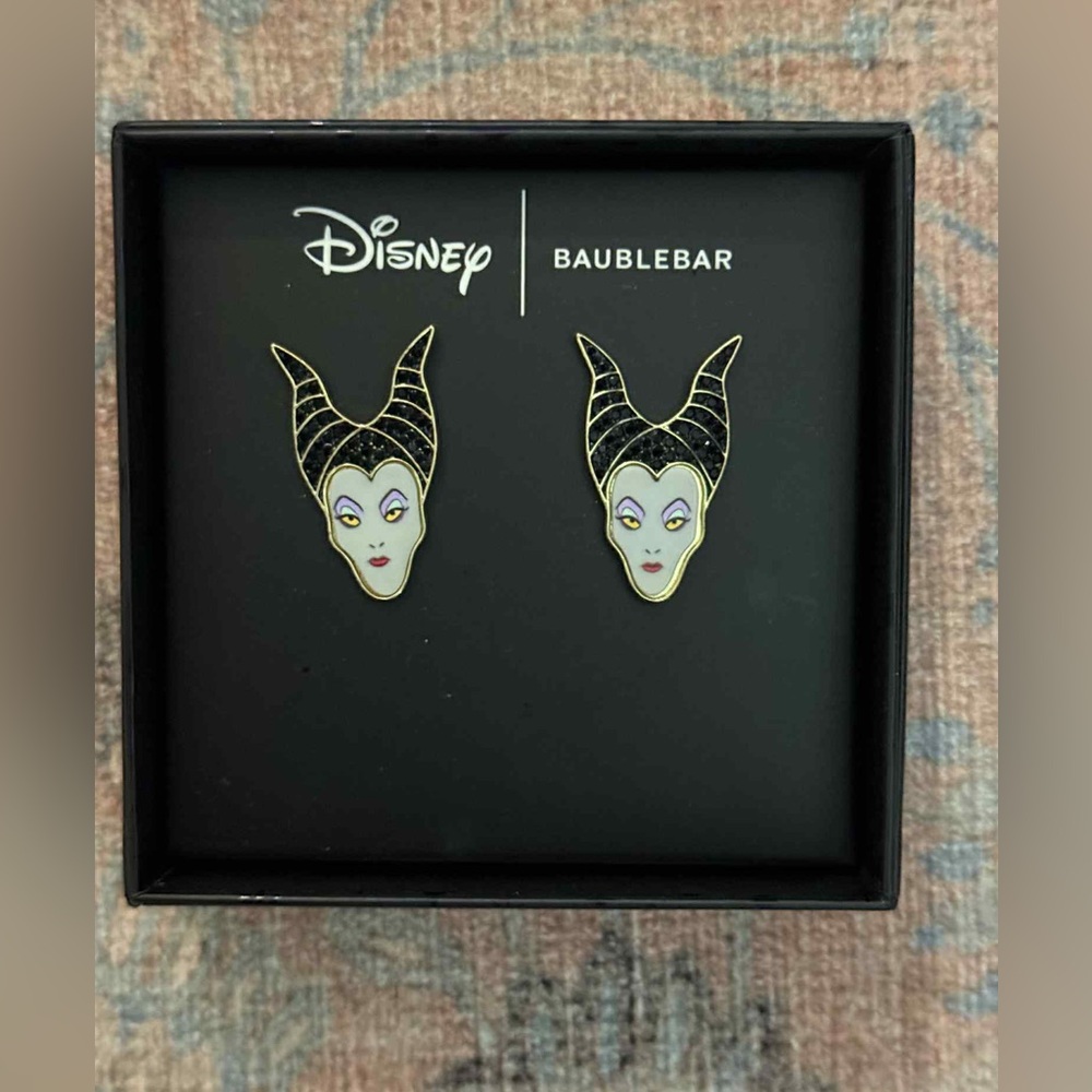 Disney X Baublebar Large Villian Maleficent From Sleeping Beauty Stud Earrings
